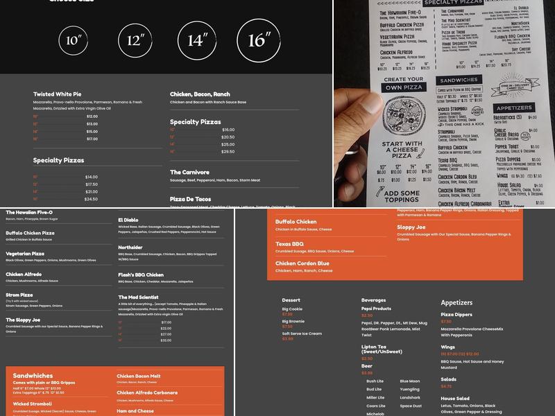 Twisted Tomato - North Side Menu
