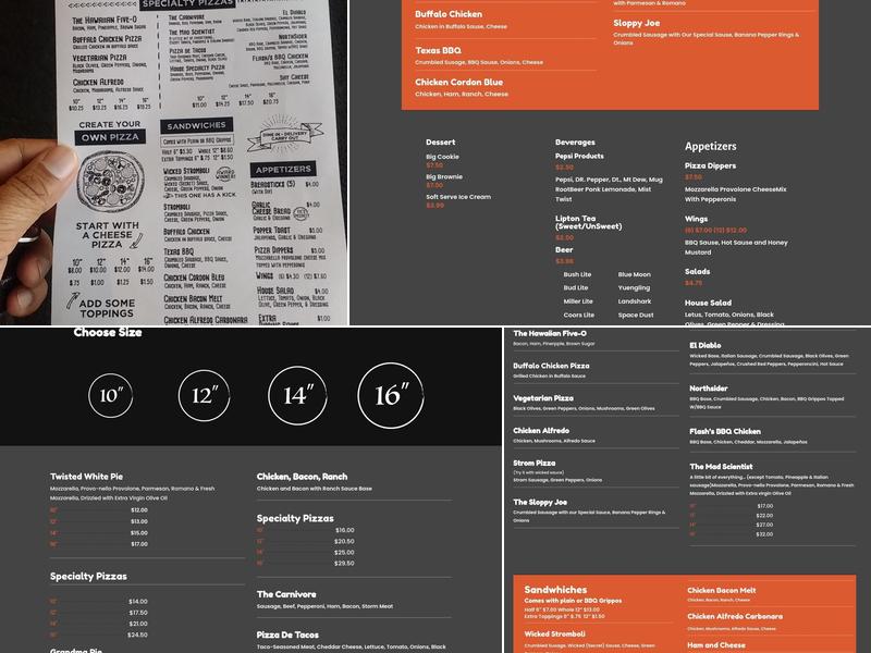 Twisted Tomato - North Side Menu