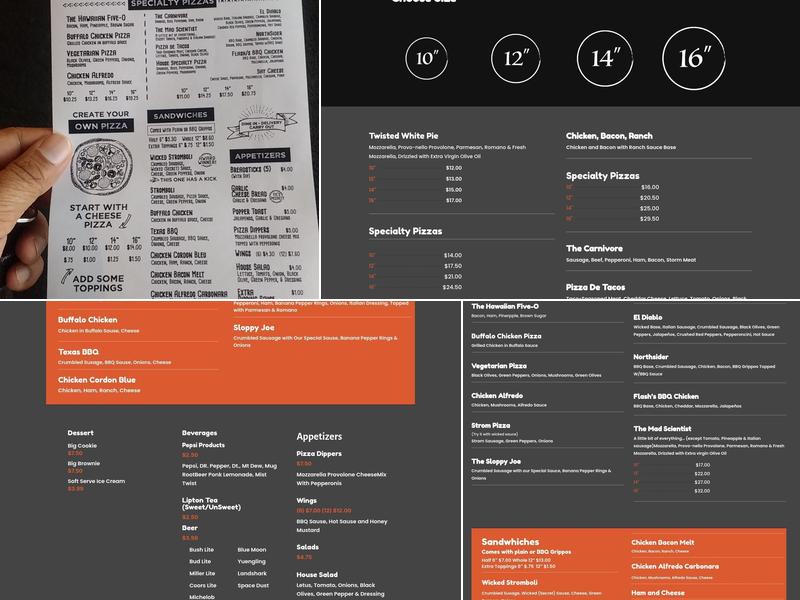 Twisted Tomato - North Side Menu