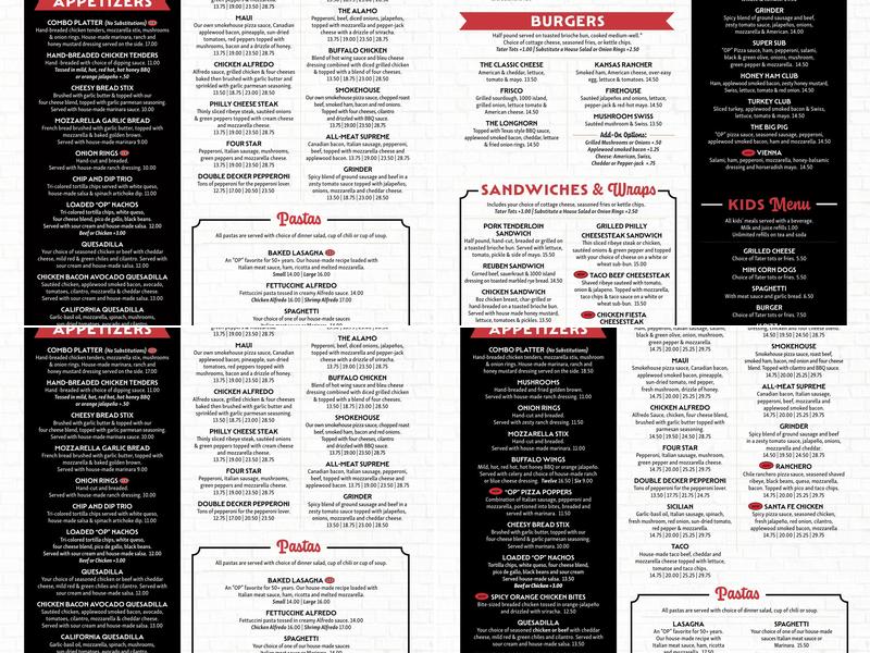 The Other Place Ankeny Menu