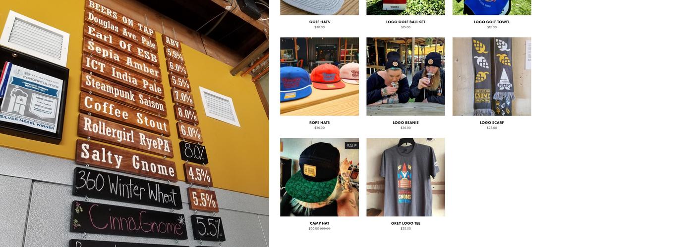 Hopping Gnome Brewing Company Menu