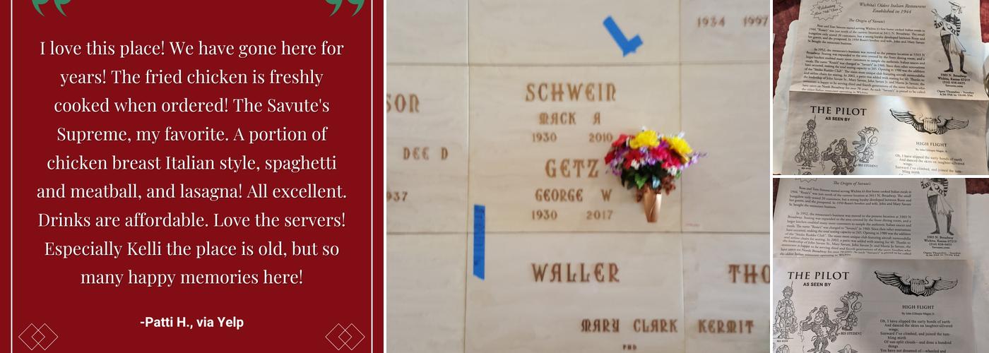 Savute's Italian Ristorante Menu