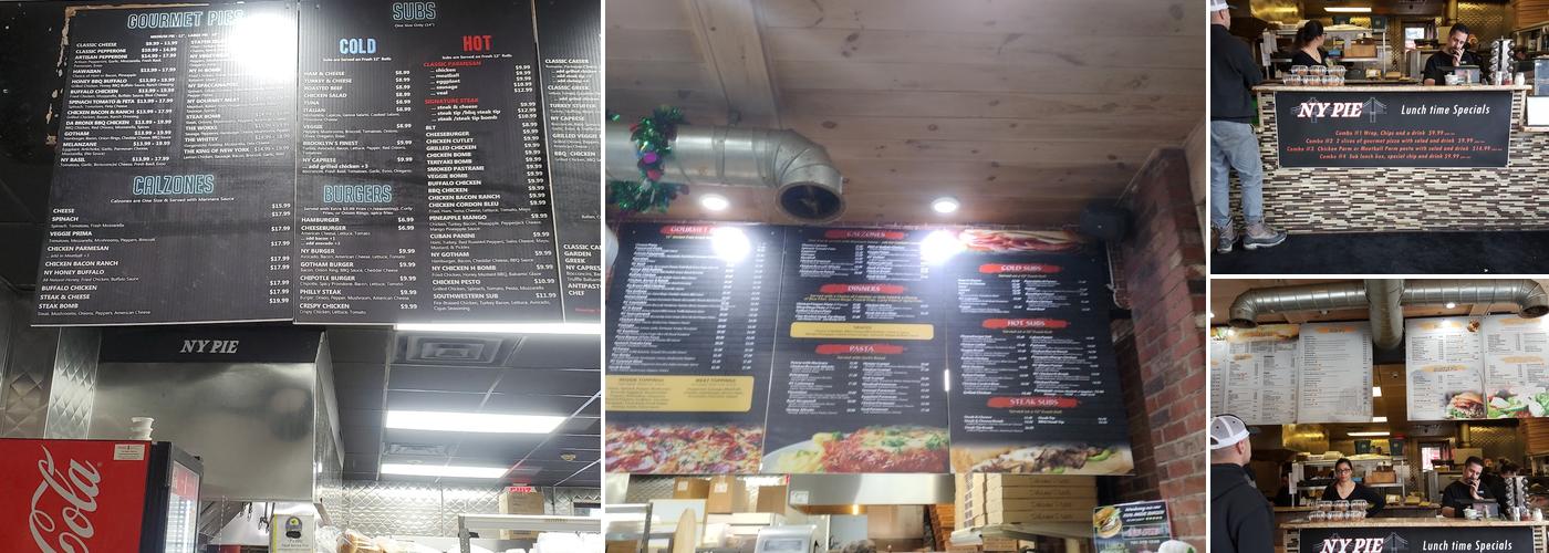 NY Pie Menu