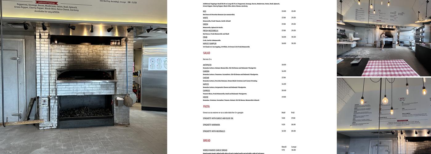 Tomatoes APizza (Birmingham) Menu