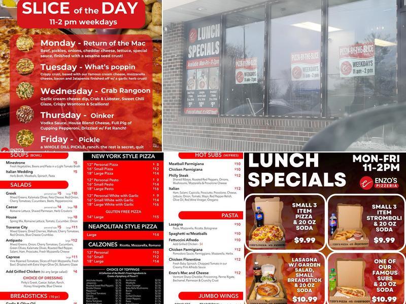 Enzo's Pizzeria Menu