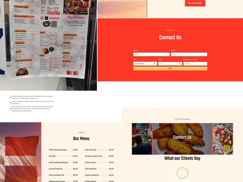 Dominican Grill - Chicken and Pizza Menu