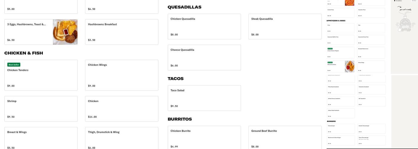 Musalletis Menu