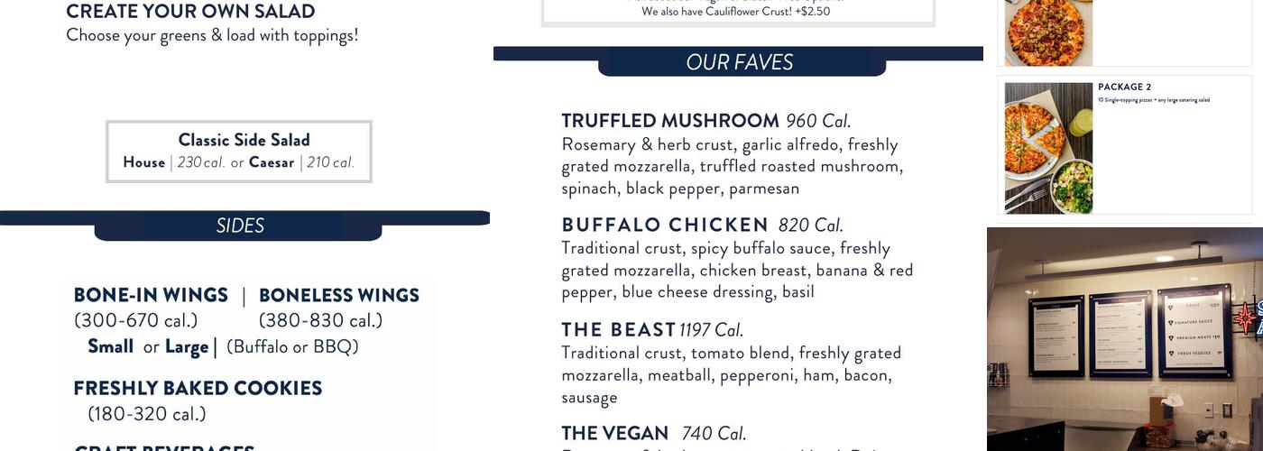 Pizza Studio Menu