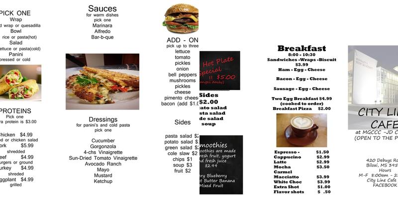 Hospitality Resort Management Center Menu