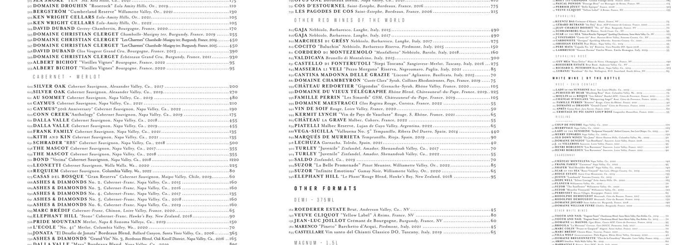 TEN Menu