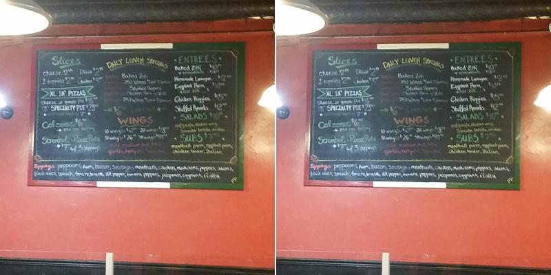 Nick's Tomato Pie Menu