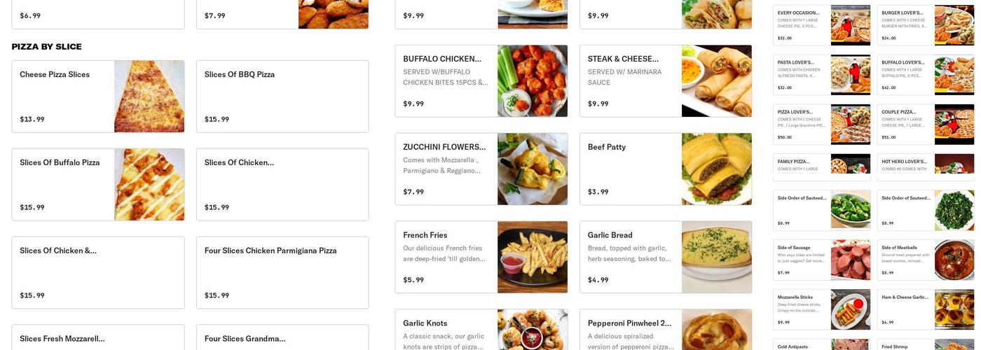 Prospect Pizza Brooklyn Menu