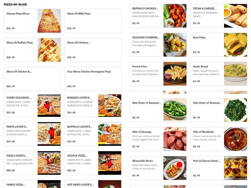 Prospect Pizza Brooklyn Menu