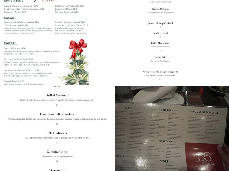 Trattoria 35 Menu