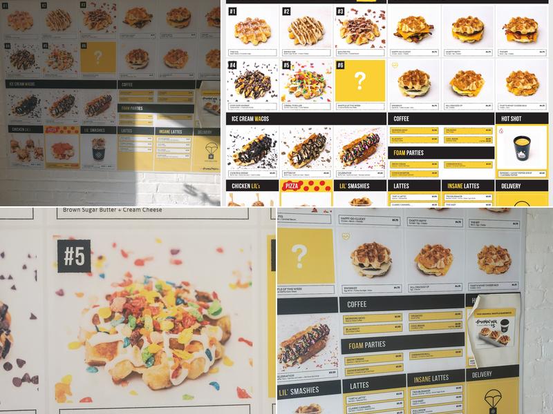 Smashed Waffles Menu
