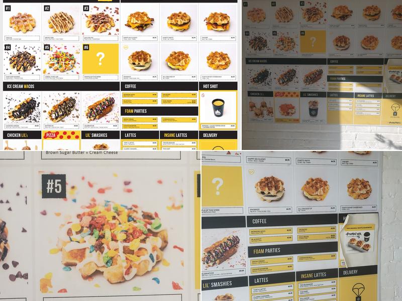 Smashed Waffles Menu