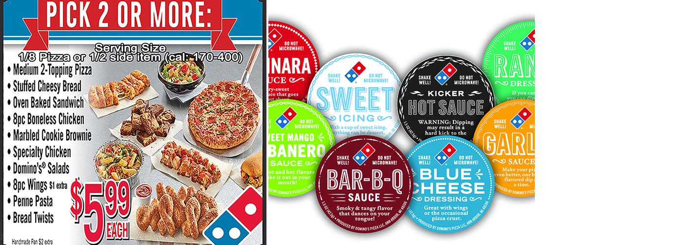 Domino's Pizza Menu