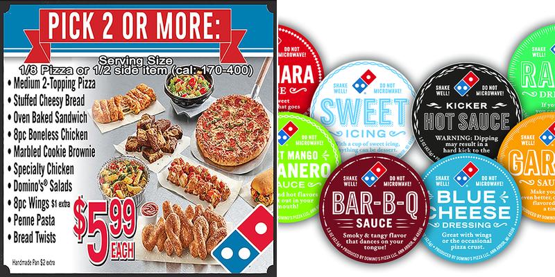 Domino's Pizza Menu