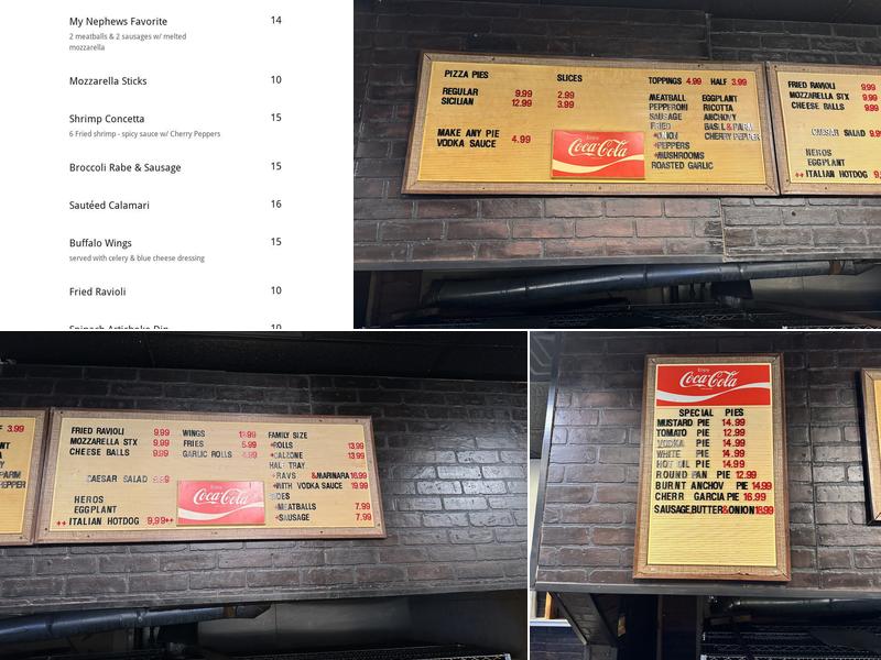 Panko Pizza Menu