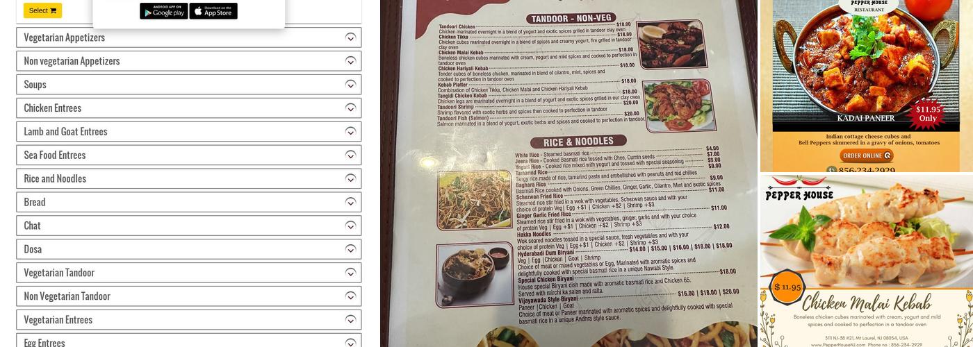 Pepper House Menu