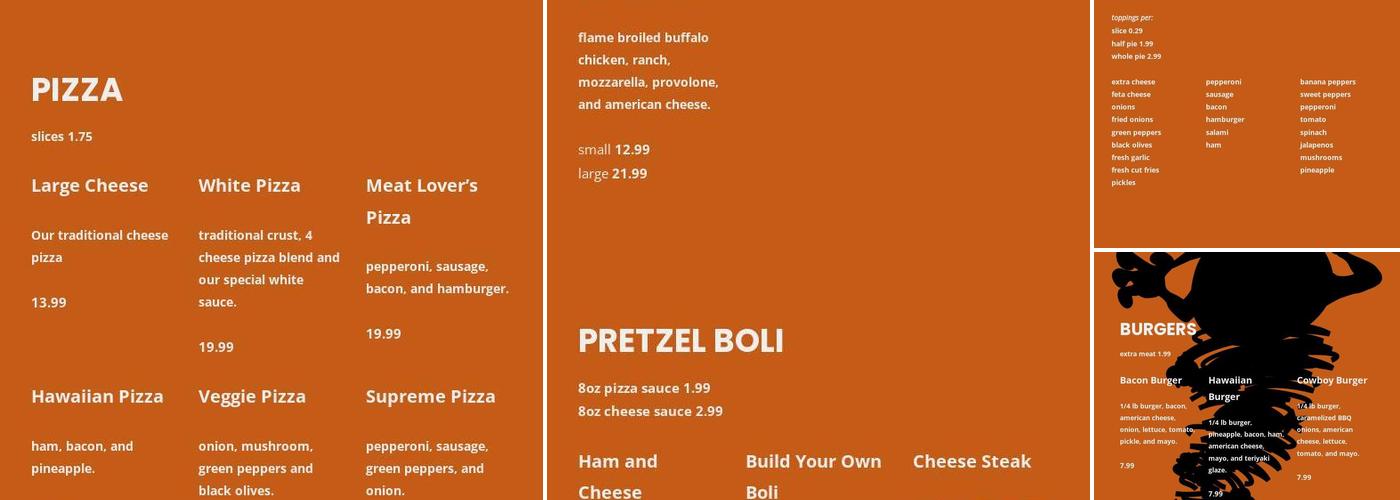 Crazy Tomato Menu