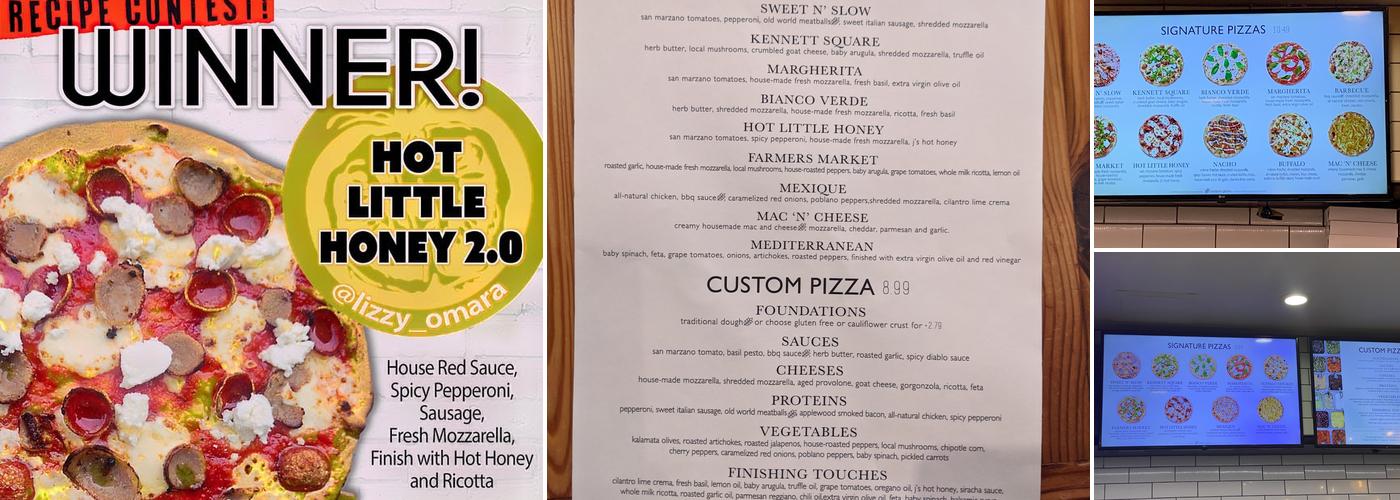 Snap Custom Pizza Menu