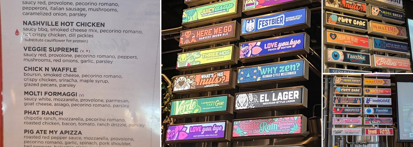 Saucy Brew Works Menu