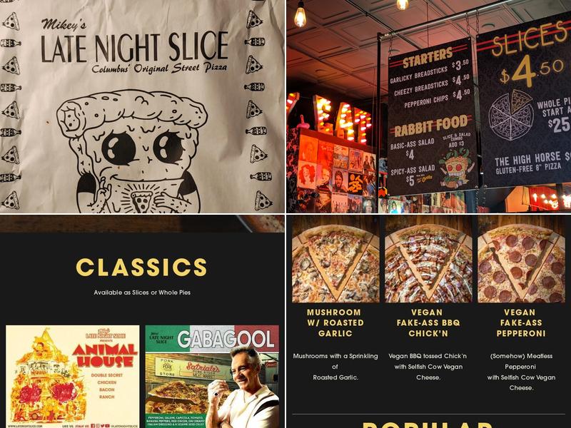 MIkey's Late NIght Slice Menu