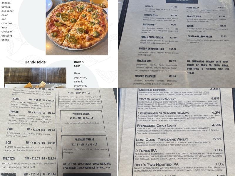 Plank's Bier Garten Menu