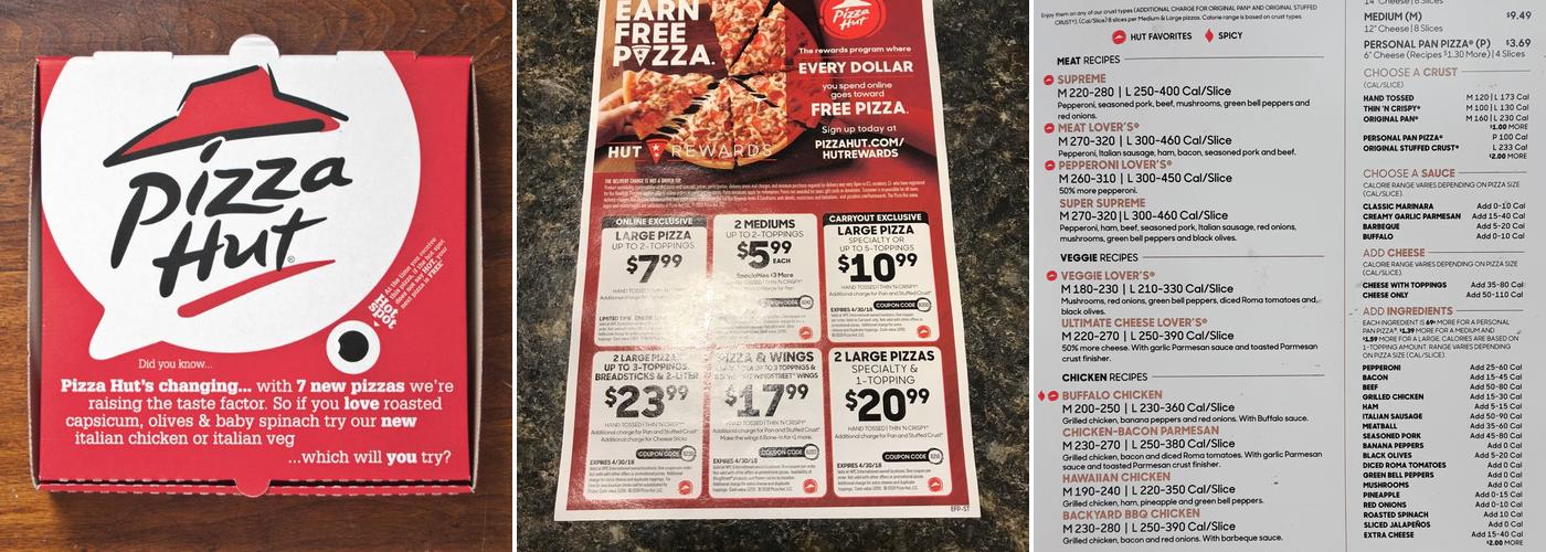 Pizza Hut Menu