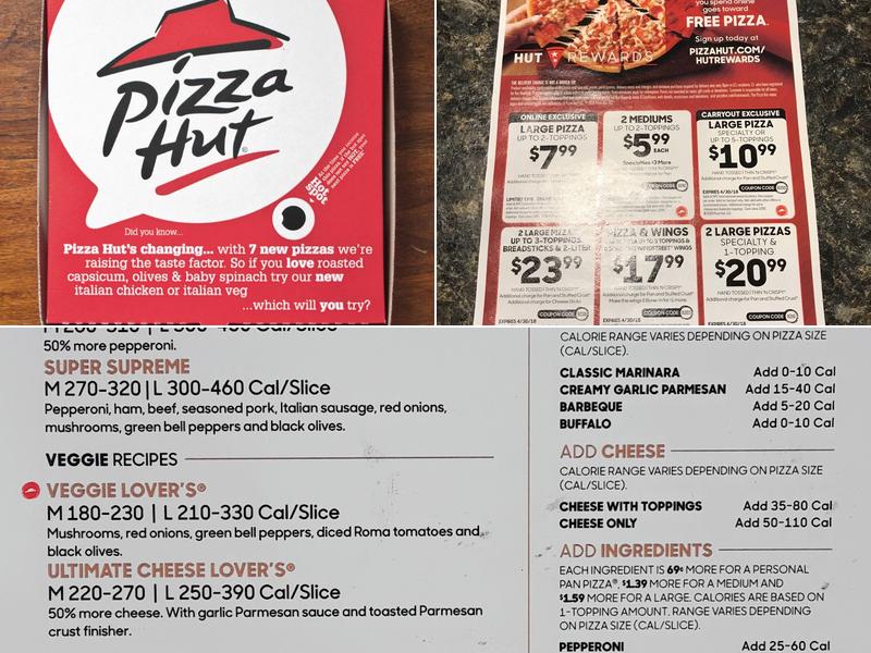 Pizza Hut Menu