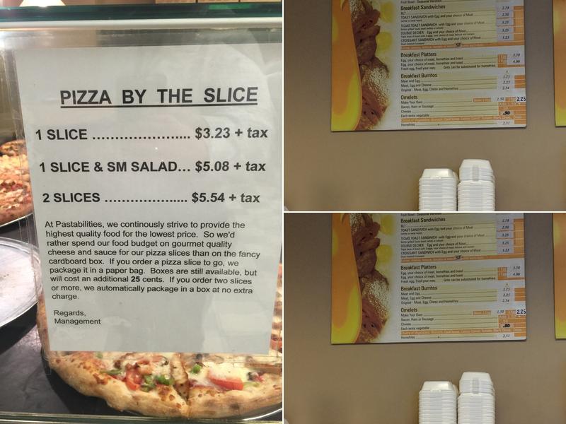 Pastabilities Menu
