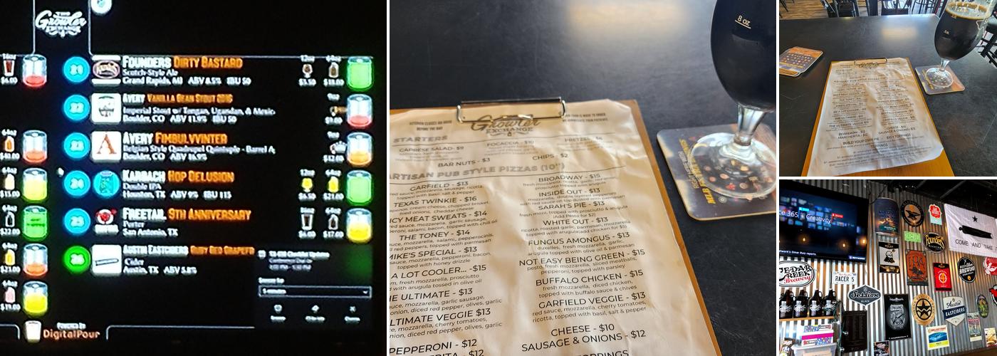 The Growler Exchange Menu