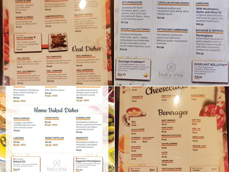 Noli's Vite Menu