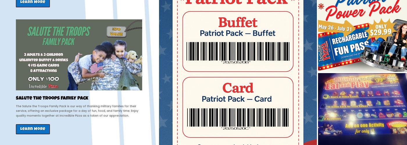 Tulsa's Incredible Pizza Company Menu