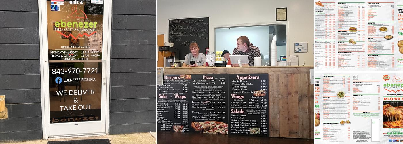 Ebenezer Pizzeria Menu