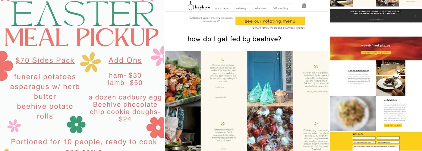 Beehive Catering Menu