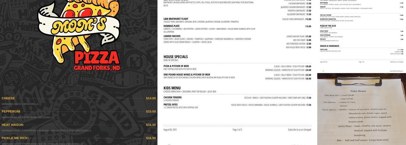 Half Brothers Brewing Co Menu