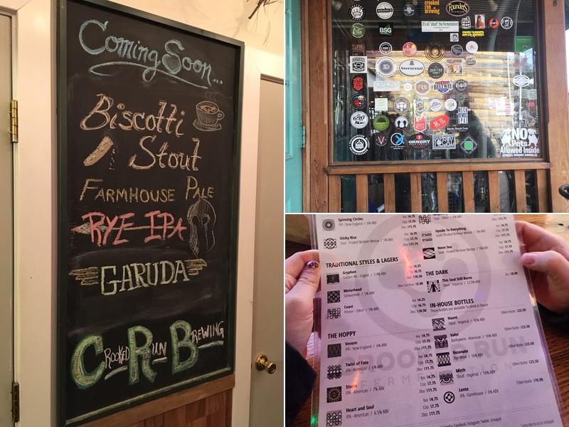 Crooked Run Fermentation Menu