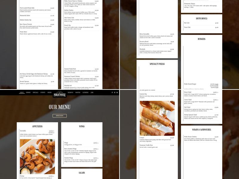 Olde Towne Public House Menu