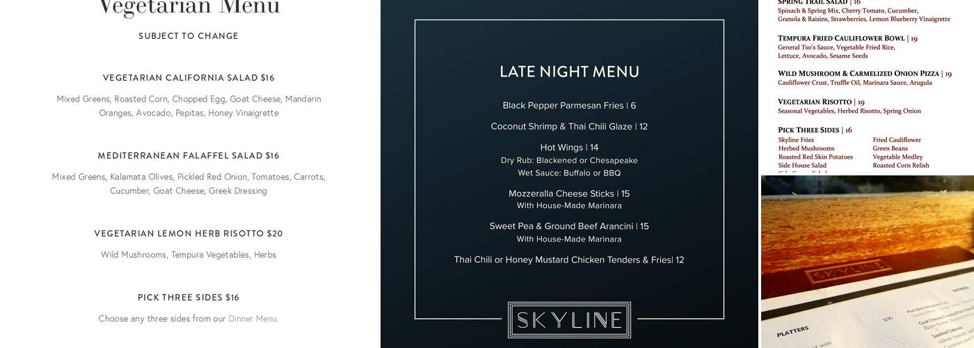 Skyline Menu
