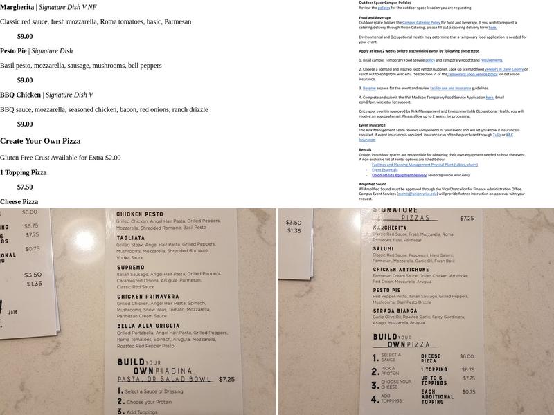 Strada Menu