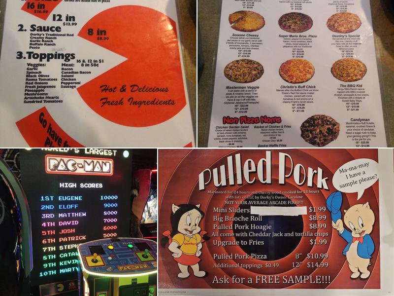 Dorky's Arcade Menu