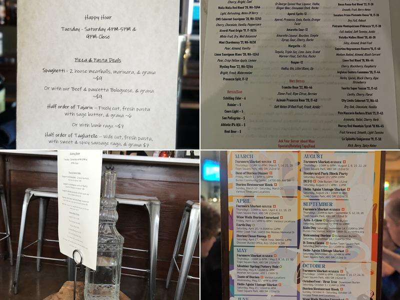 Burien Pizzeria Menu