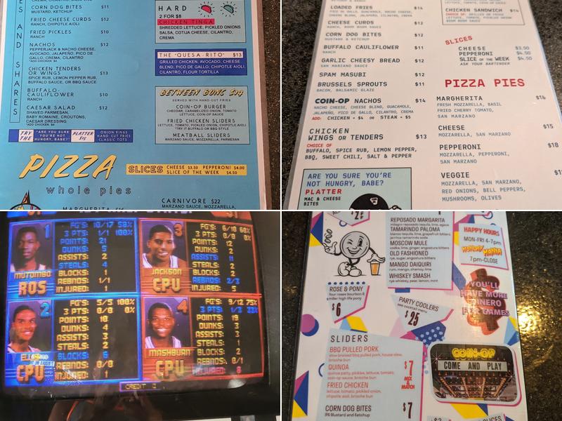 Coin-Op Game Room Menu