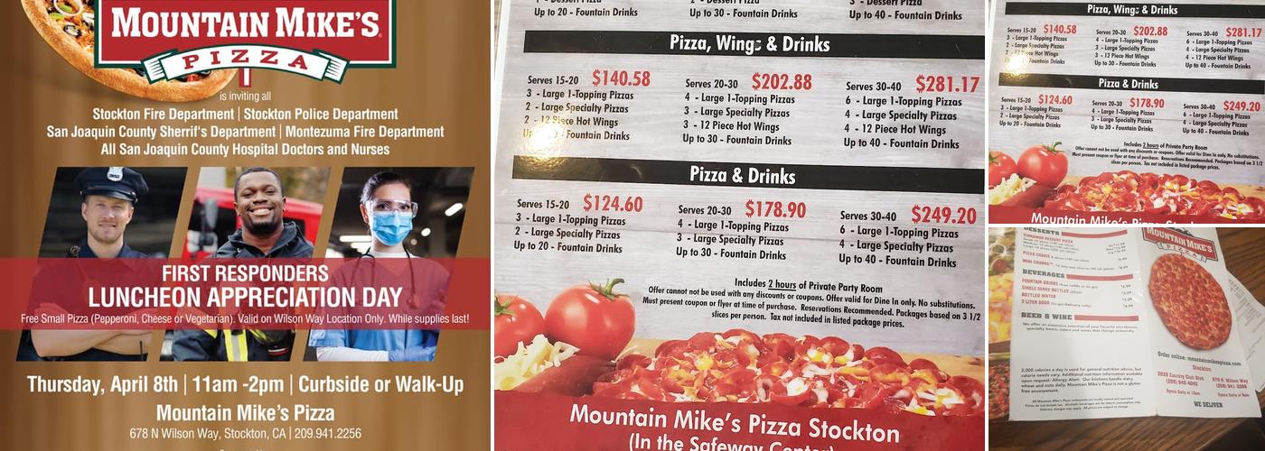 Mountain Mike's Pizza Menu