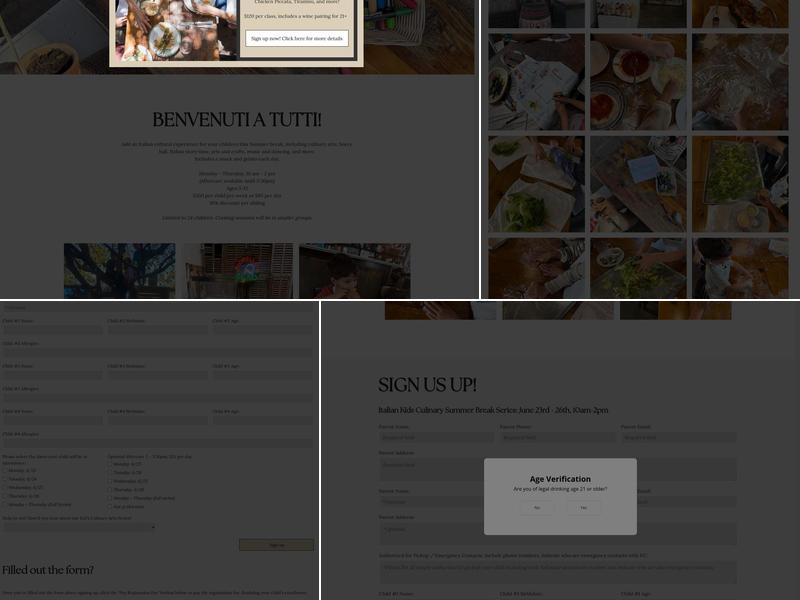 D'Argenzio Winery and Tasting Room - Santa Rosa Menu