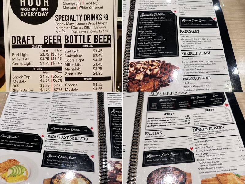Waffle Kitchen Menu