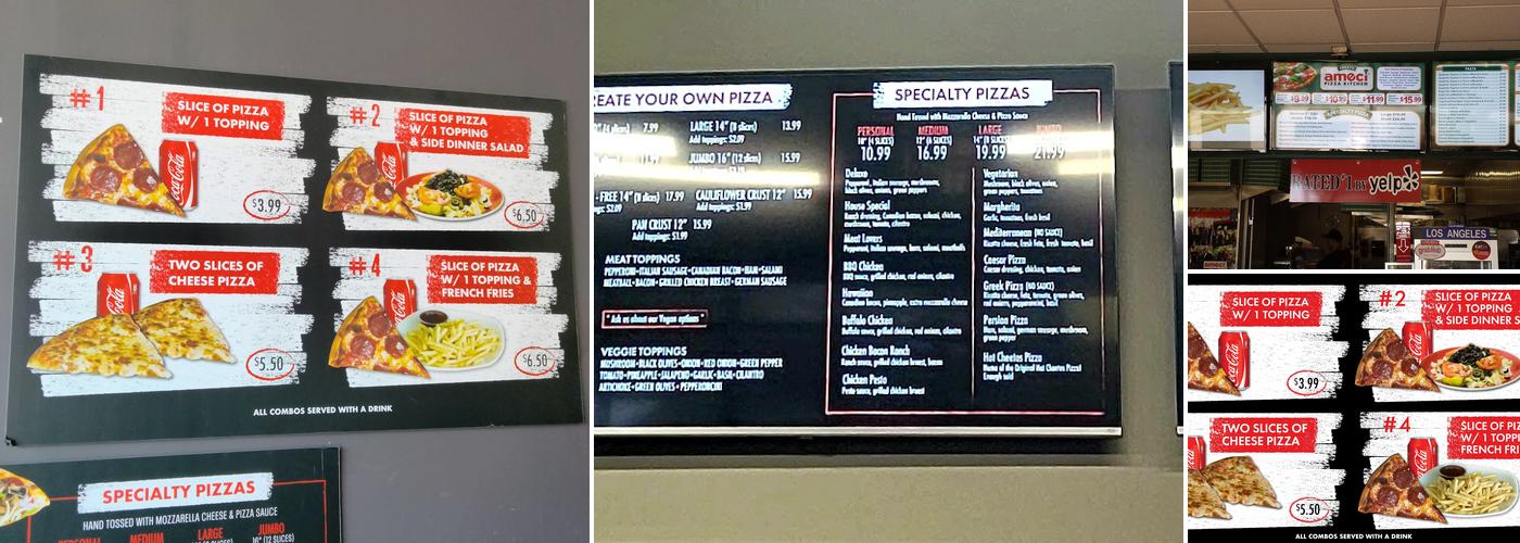 Ameci Pizza Kitchen Menu