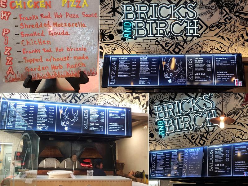 Bricks and Birch Menu